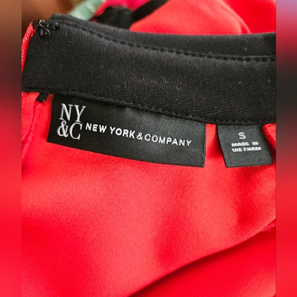 NY&Co. Red Military Dress S - Picture 8 of 8